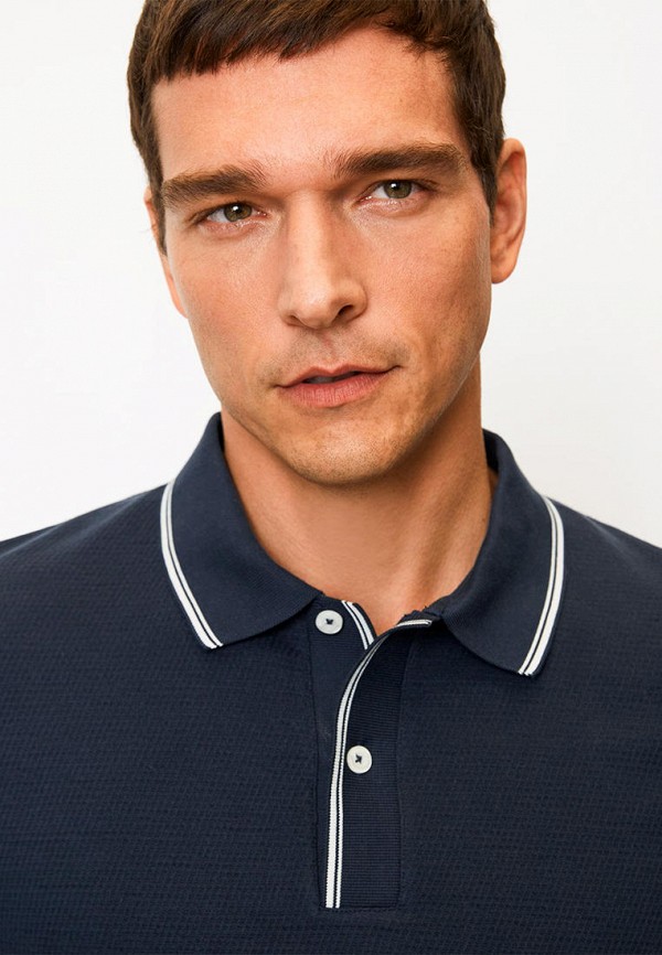 Поло Marc O'Polo синий, размер 46, фото 4