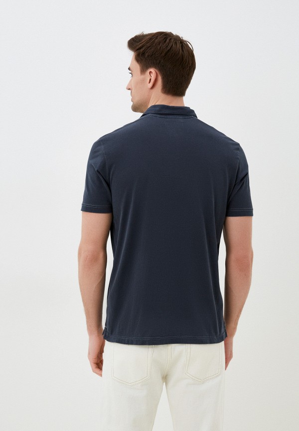 21163navy White поло мужское Montana