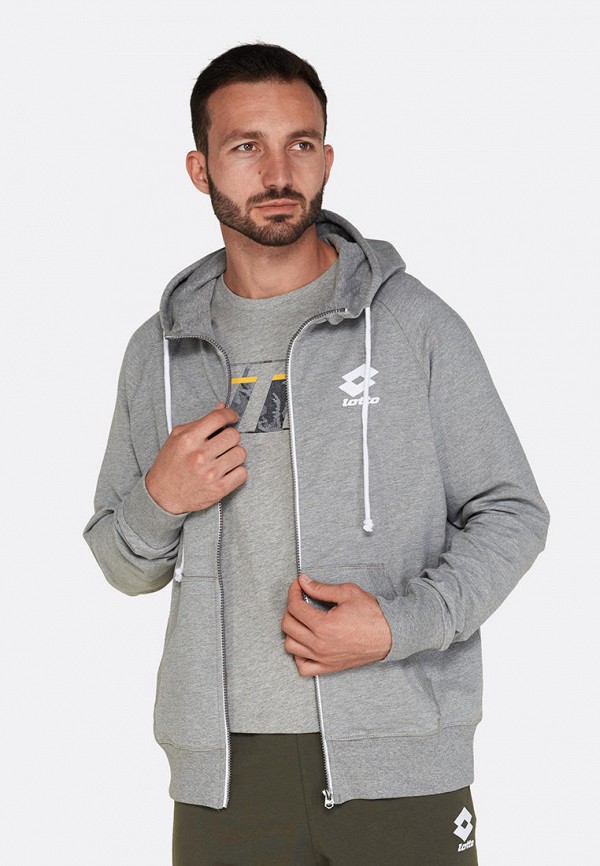 

Толстовка Lotto, Серый, SMART SWEAT FZ HD MEL FT LB