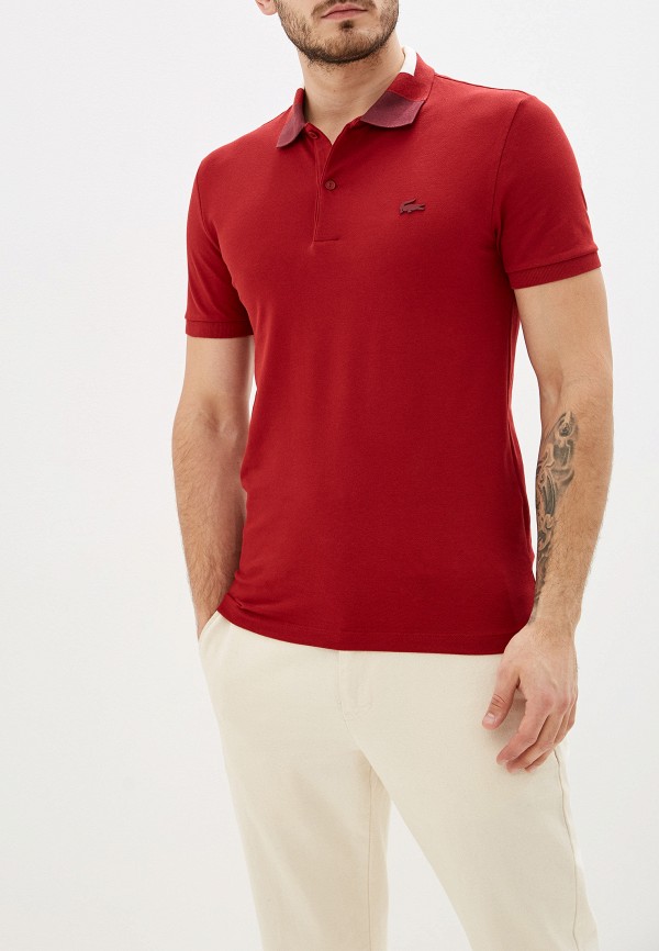 

Поло Lacoste, Бордовый