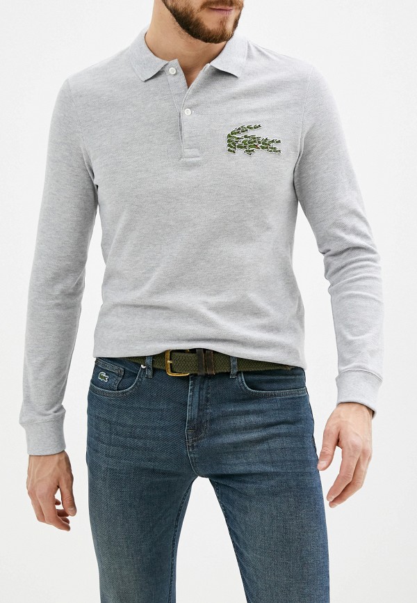 

Поло Lacoste, Серый