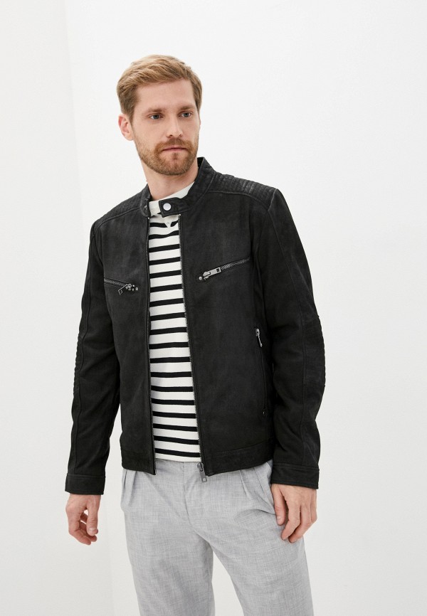 

Куртка кожаная Urban Fashion for Men, Черный