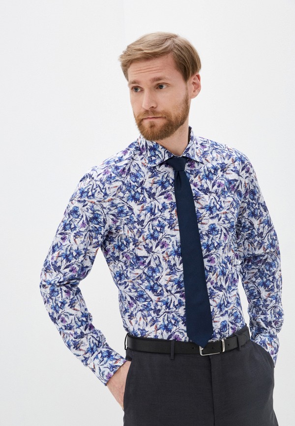 

Рубашка Eterna, Синий, Slim-fit