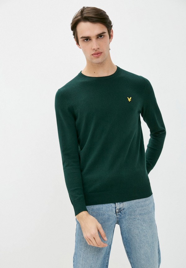 

Джемпер Lyle & Scott, Зеленый, Crew Neck Cotton Merino Jumper