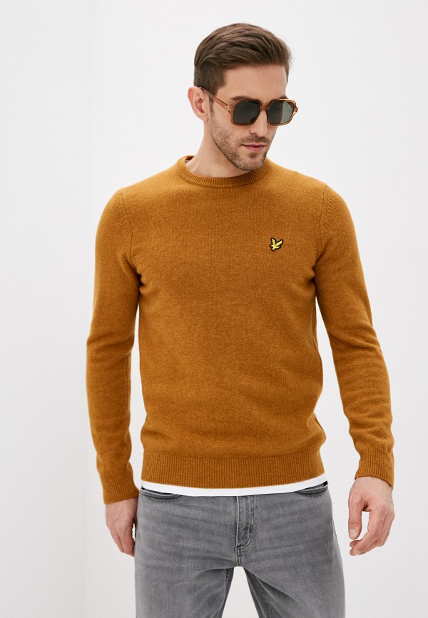

Джемпер Lyle & Scott, Коричневый, Crew Neck Lambswool Blend Jumper