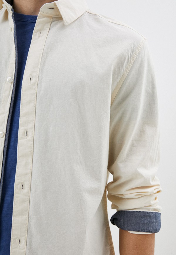 Рубашка Tom Tailor бежевый, размер 52, фото 4