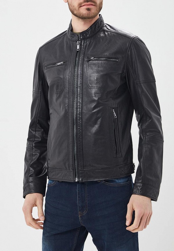 

Куртка кожаная Urban Fashion for Men, Черный