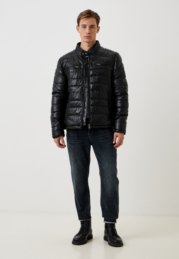 фото Куртка кожаная утепленная jorg weber