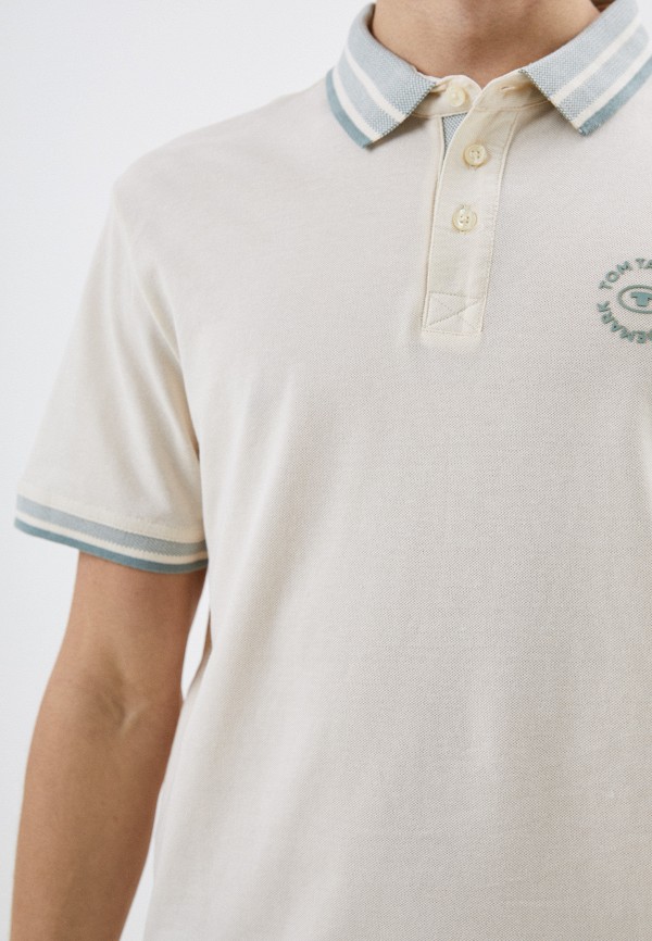 Поло Tom Tailor бежевый, размер 54, фото 3