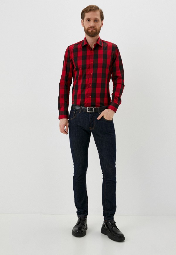 Рубашка Bawer красный, размер 46, фото 2