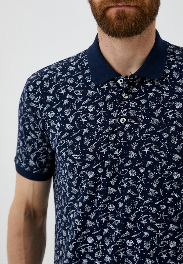 Поло D&F синий, размер 50, фото 3