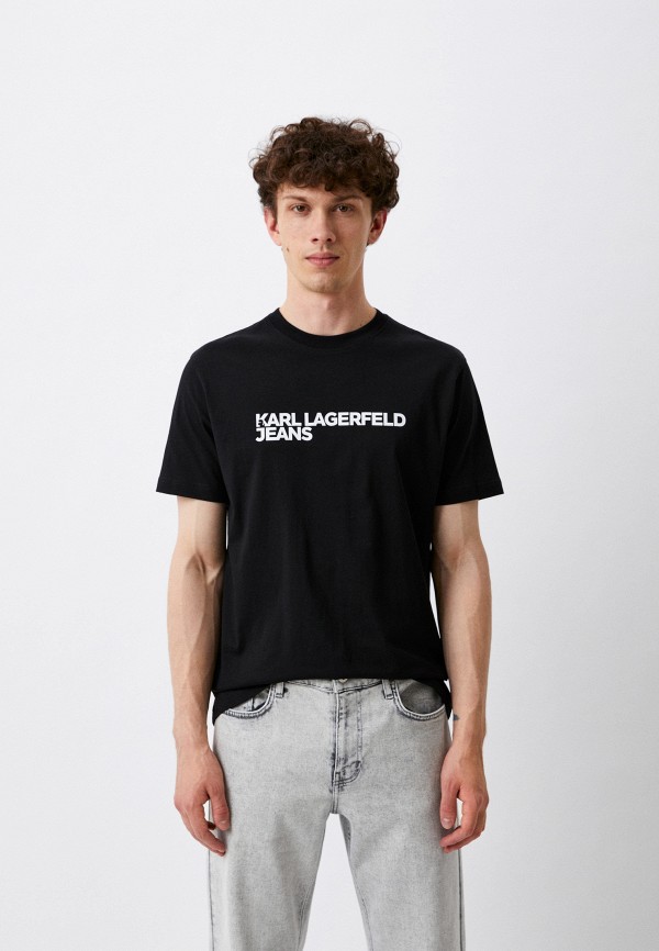 Футболка Karl Lagerfeld Jeans черного цвета
