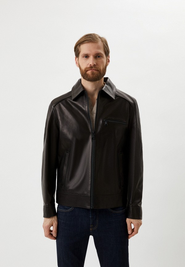 Куртка кожаная Karl Lagerfeld цвет черный 