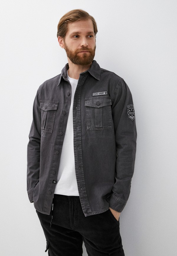 

Рубашка джинсовая Indicode Jeans, Серый