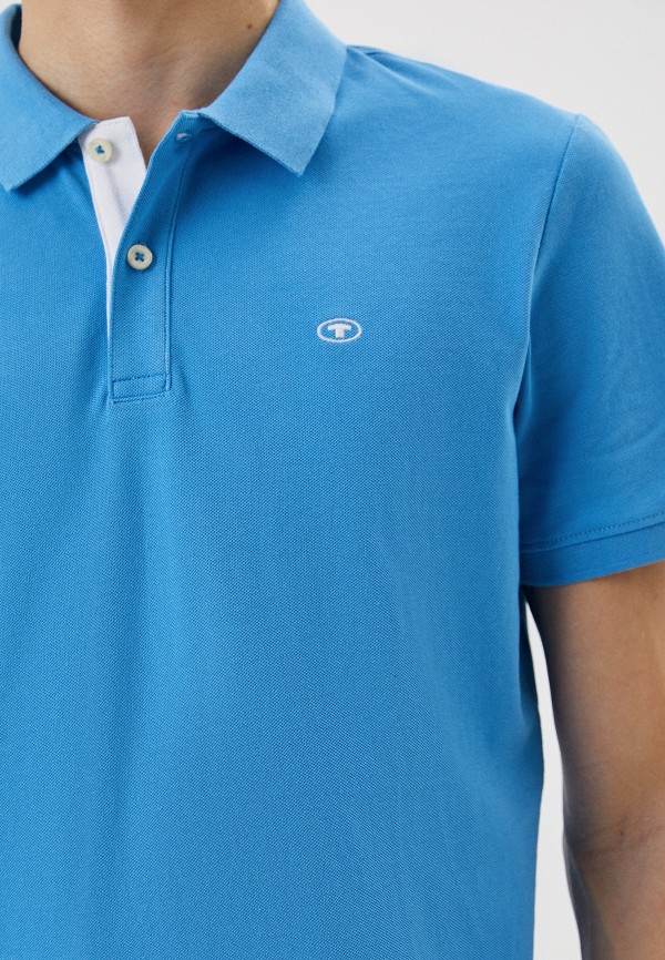 Поло Tom Tailor голубой, размер 56, фото 3