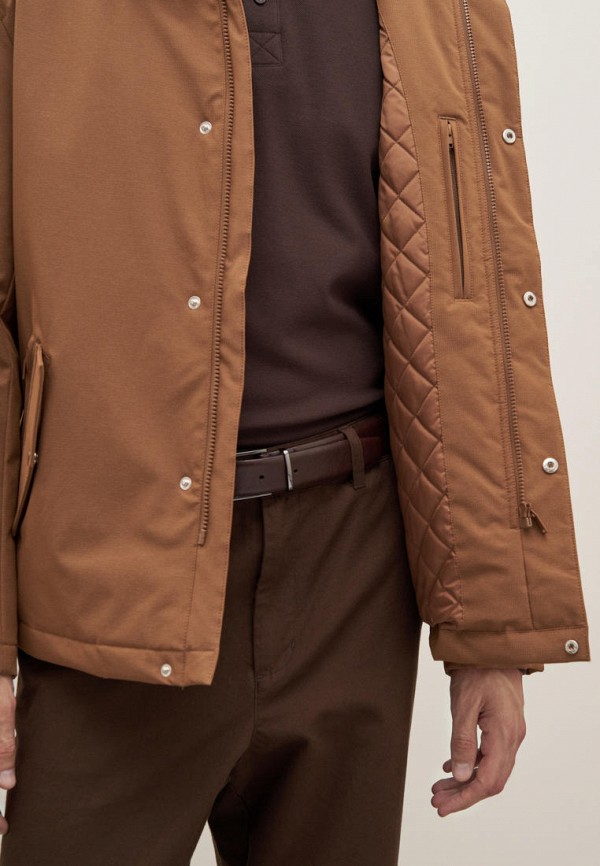 Куртка утепленная Finn Flare коричневый, размер 52, фото 6