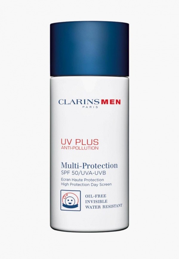 

Крем солнцезащитный Clarins, Прозрачный, Men Uv Plus Anti-Pollution Day Screen SPF50, 50 мл