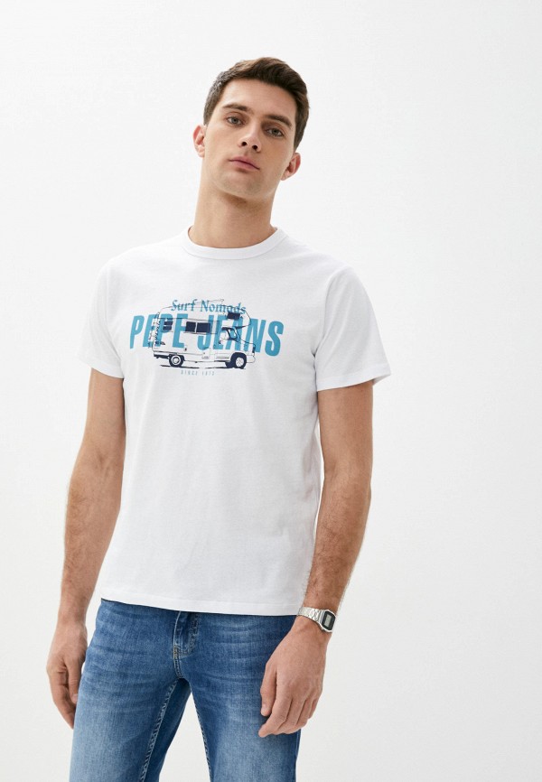 

Футболка Pepe Jeans, Белый, Pepe Jeans MP002XM1GWUE