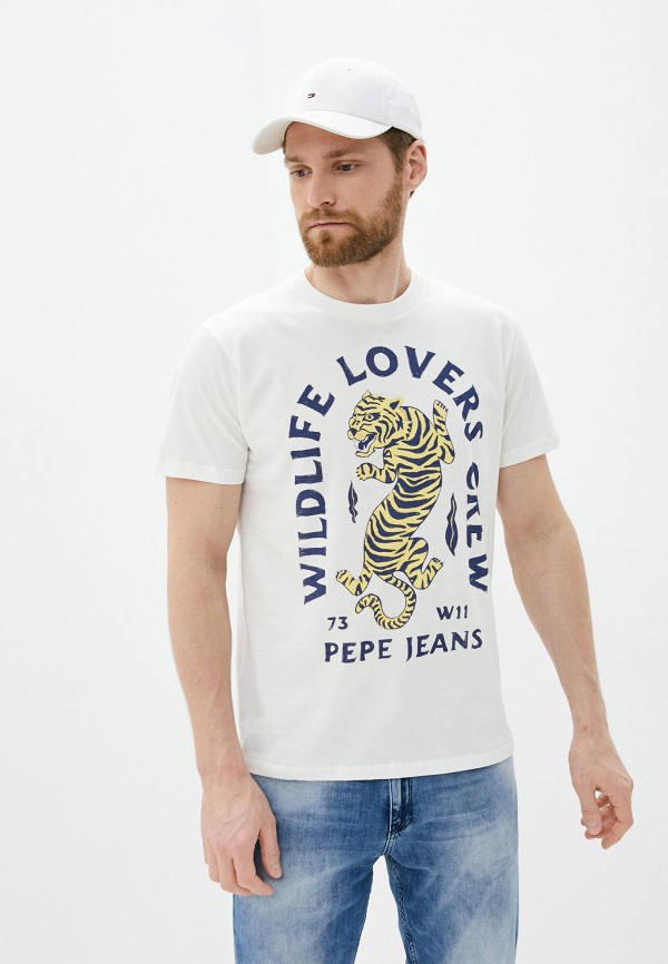 

Футболка Pepe Jeans, Белый, Pepe Jeans MP002XM1GWUF