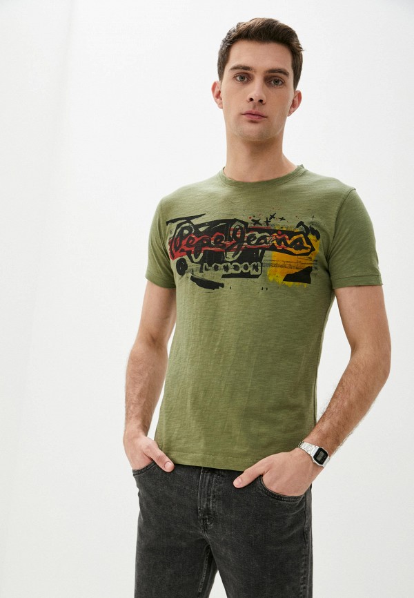 

Футболка Pepe Jeans, Зеленый, Pepe Jeans MP002XM1GWUG