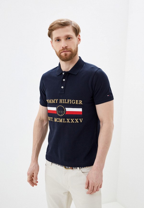 

Поло Tommy Hilfiger, Синий, Tommy Hilfiger MP002XM1GWV7
