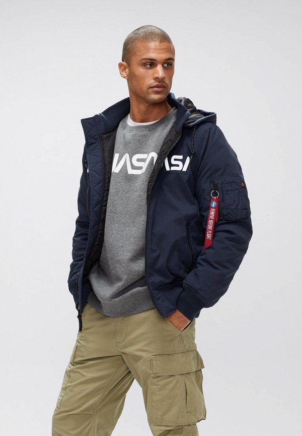 

Куртка утепленная Alpha Industries, Синий, Alpha Industries MP002XM1GXD8