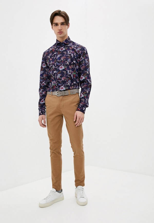 

Рубашка Eterna, Синий, Slim Fit