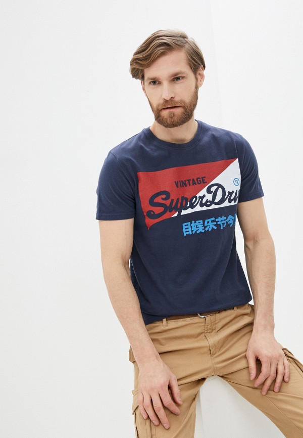 

Футболка Superdry, Синий, VL O PRIMARY TEE