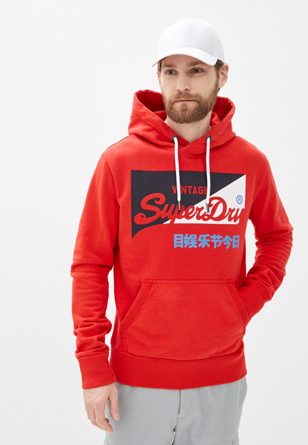 

Худи Superdry, Красный, VL O PRIMARY HOOD