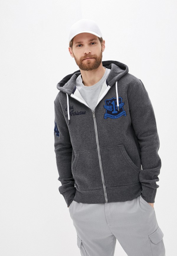 

Толстовка Superdry, Серый, VINTAGE APPLIQUE ZIPHOOD