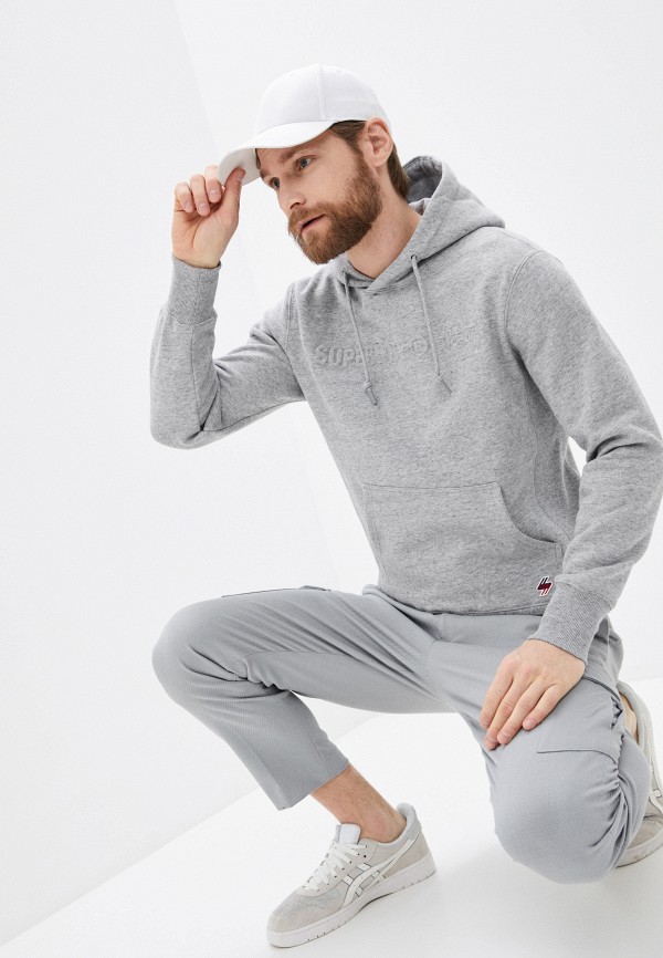 

Худи Superdry, Серый, SPORTSTYLE EMBOSS HOOD