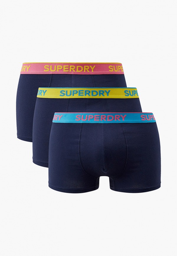 

Трусы 3 шт. Superdry, Синий, CLASSIC TRUNK TRIPLE