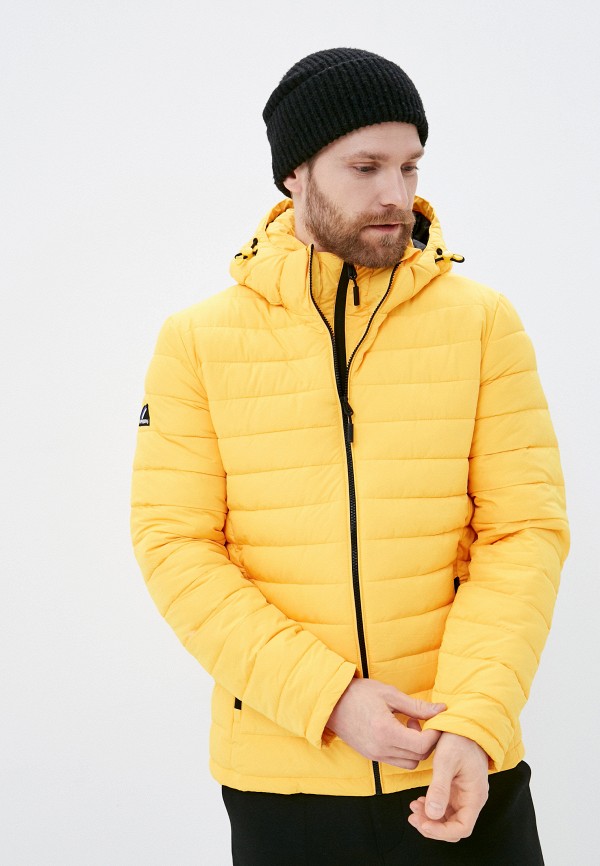 

Куртка утепленная Superdry, Желтый, HOODED FUJI JACKET