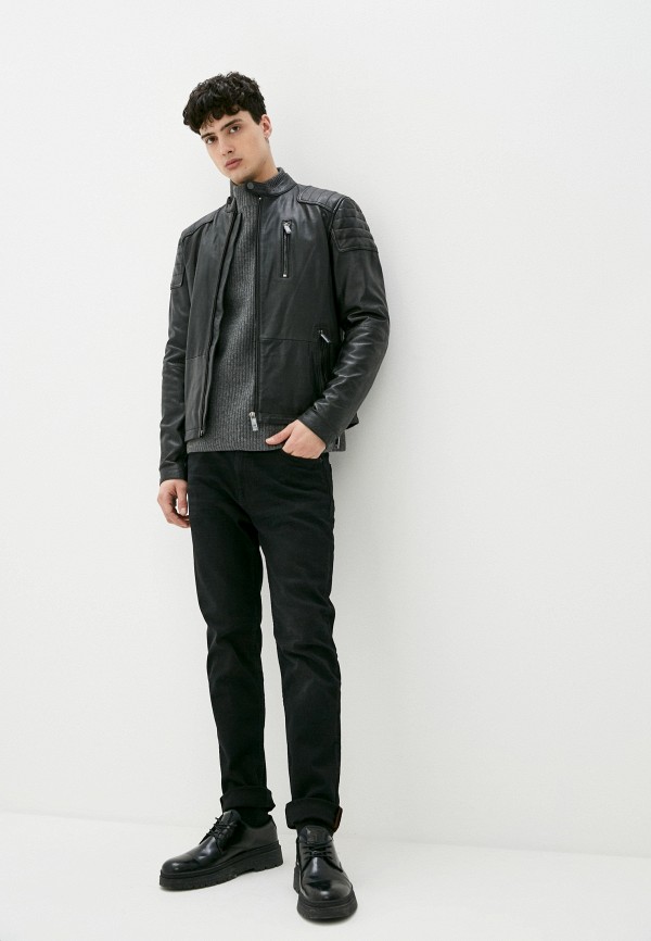 

Куртка кожаная Urban Fashion for Men, Черный