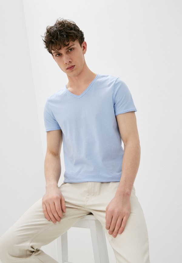 

Футболка Mavi, Голубой, BASIC V NECK T-SHIRT