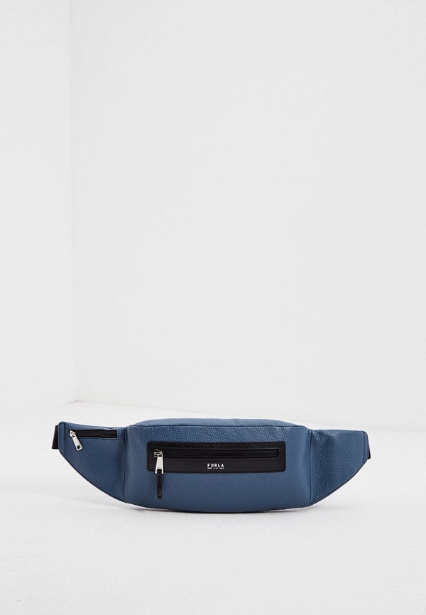 

Сумка поясная Furla, Голубой, MAN TECHNICAL SLIM BELT BAG
