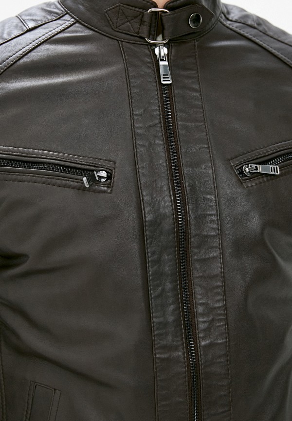 Куртка кожаная Jorg Weber цвет коричневый  Фото 4