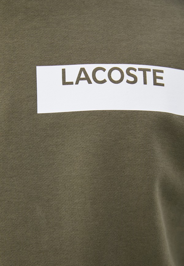 Свитшот Lacoste цвет хаки  Фото 4