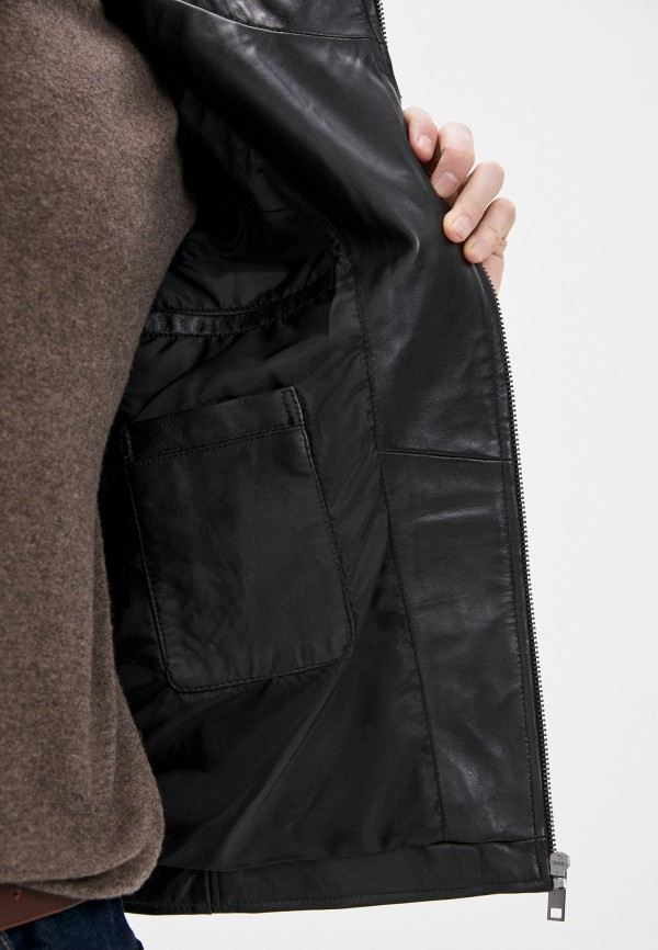

Куртка кожаная Urban Fashion for Men, Черный
