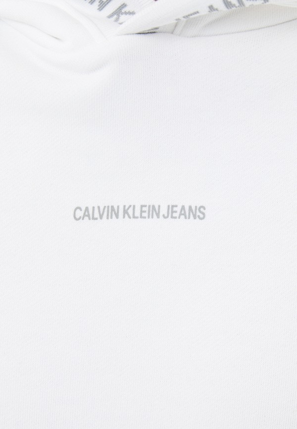 Худи Calvin Klein Jeans цвет белый  Фото 4