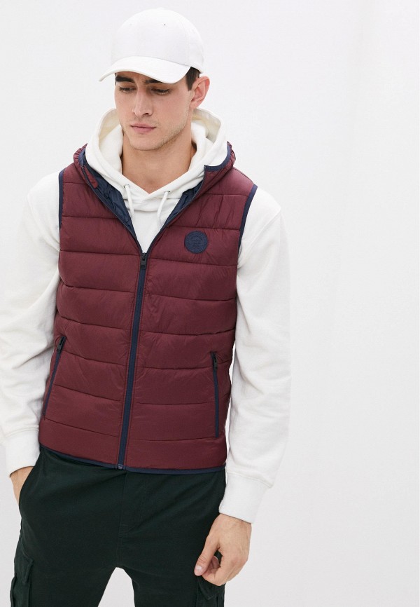

Жилет утепленный Jack & Jones, Бордовый, Jack & Jones MP002XM1H5YL
