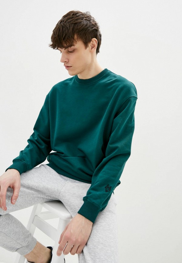 

Свитшот Pate, Бирюзовый, Oversize