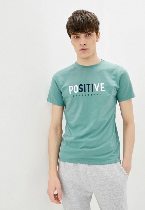 

Футболка Daria Karpiuk, Бирюзовый, Positive do your best