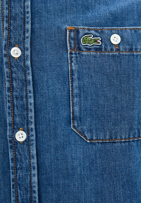 Рубашка джинсовая Lacoste цвет синий  Фото 4