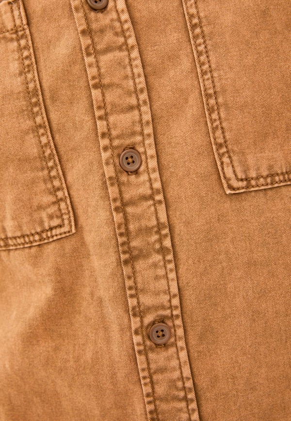 Рубашка джинсовая O'stin цвет коричневый  Фото 4