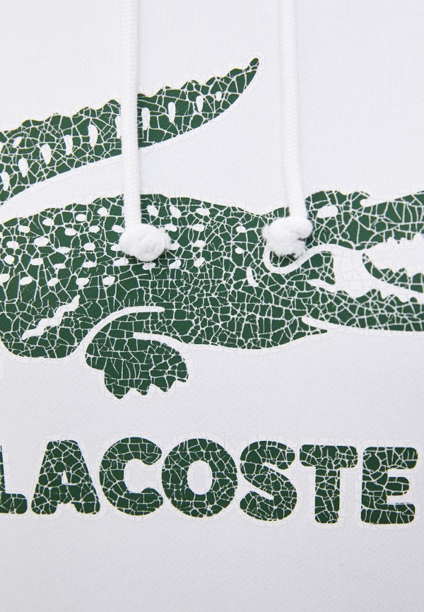 Худи Lacoste цвет белый  Фото 4