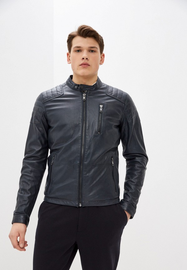 

Куртка кожаная Urban Fashion for Men, Синий