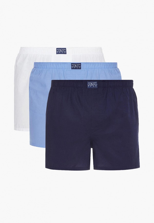 

Трусы 3 шт. Polo Ralph Lauren, Белый;голубой;синий, Polo Ralph Lauren MP002XM1H93E