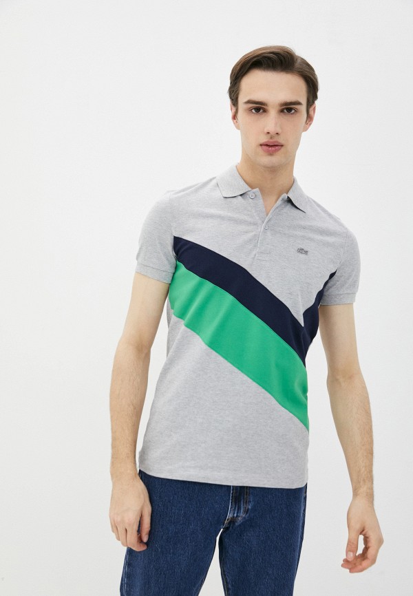 

Поло Lacoste, Серый