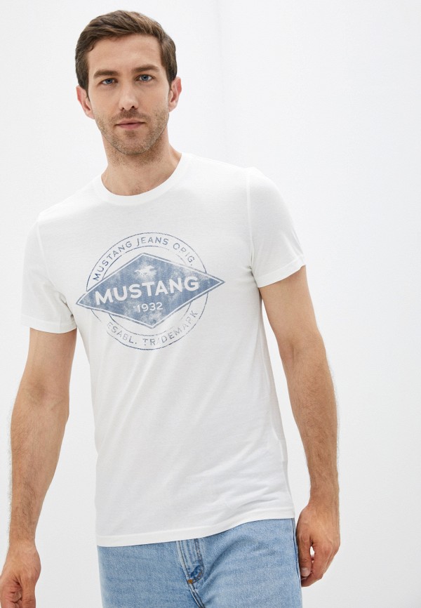 

Футболка Mustang, Белый, Aaron C Print
